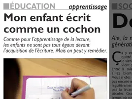 Dys pour difficultés, graphie pour écriture